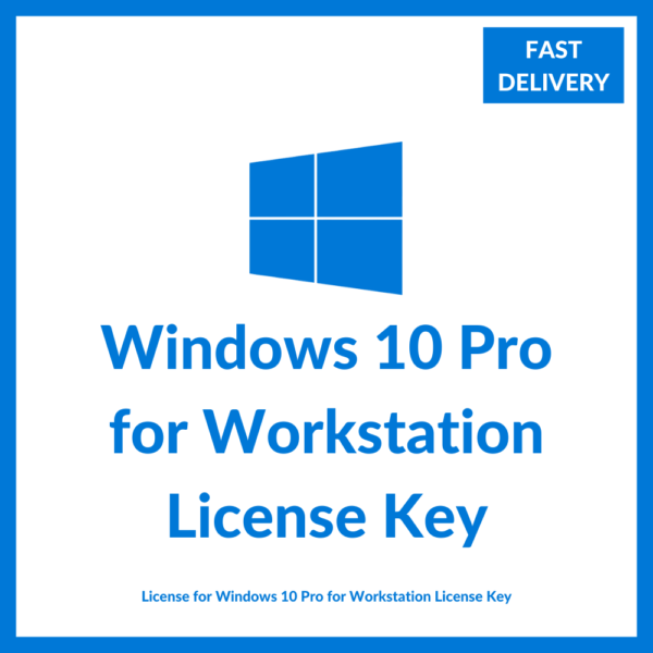 Windows 10 Pro for Workstation License Key